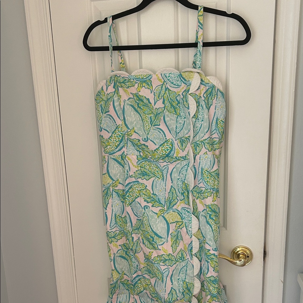 Lily Pulitzer Tropical Leaf Print Dress